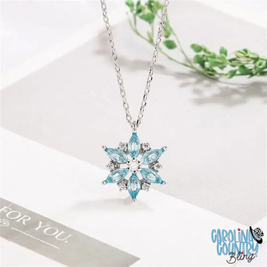 Falling For Winter – Blue Necklace