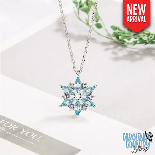 Falling For Winter – Blue Necklace