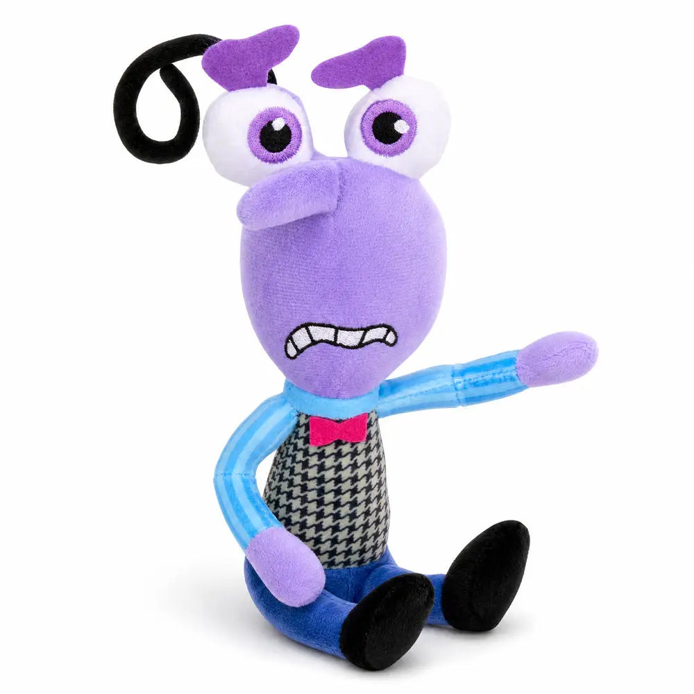 Dog Toy Squeaker Plush - Pixar Inside Out Fear Full Body Pose - Dog Toy Squeaky Plush