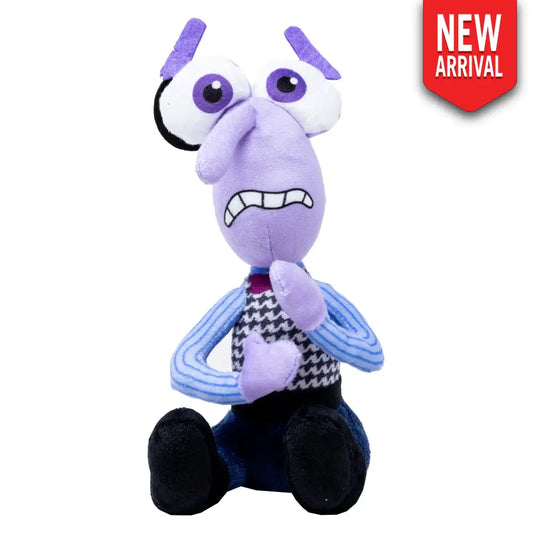 Dog Toy Squeaker Plush - Pixar Inside Out Fear Full Body Pose Dog Toy Squeaky Plush