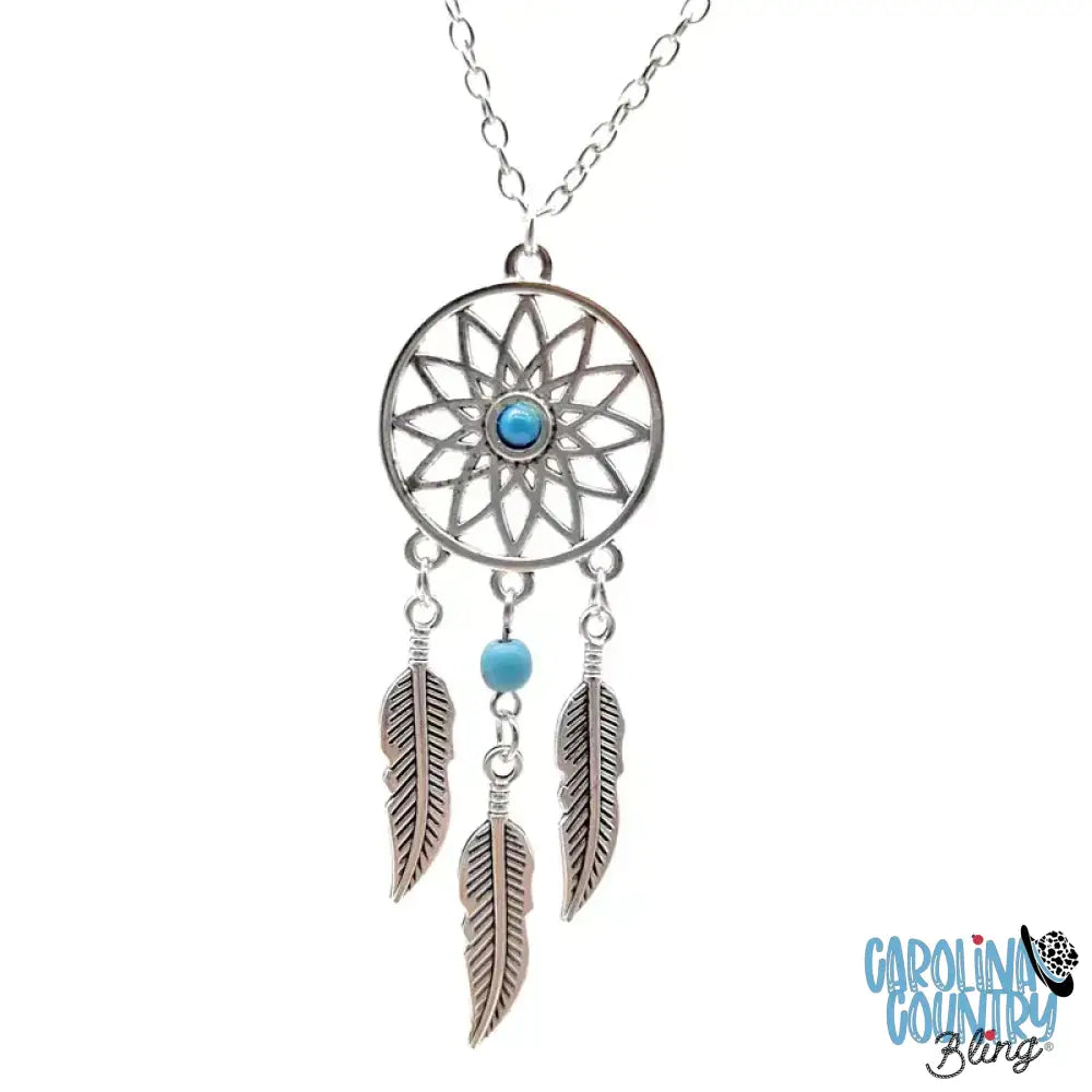 Feathers Fly – Blue Necklace