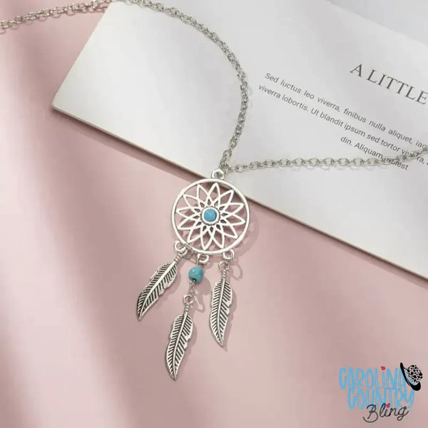 Feathers Fly – Blue Necklace