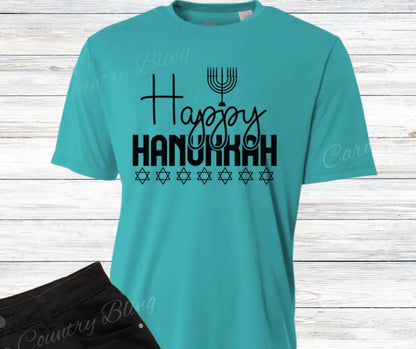 Festival of Lights - Multi Small / Short / Teal Shirt