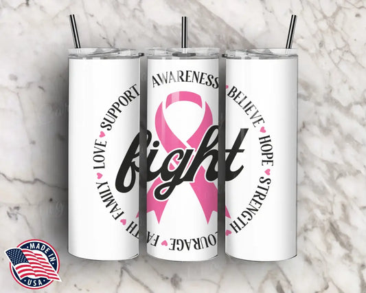 Fight – Pink Tumbler
