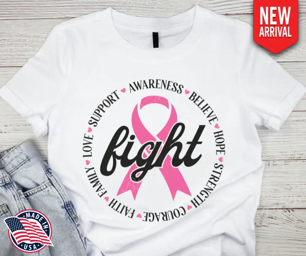 Fight – White Small / Short Shirt