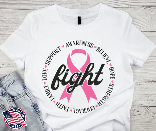 Fight – White Small / Short Shirt