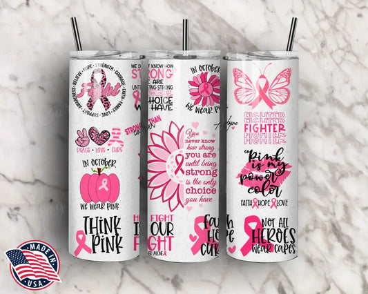 Fighter – Pink Tumbler