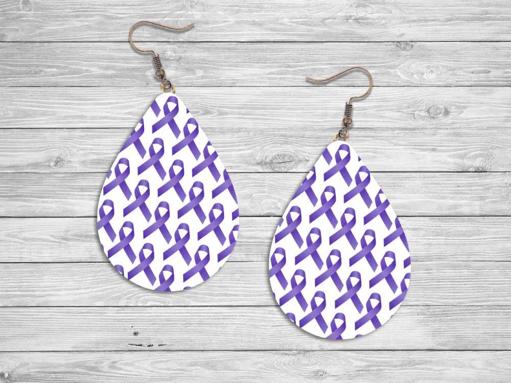 Find a Cure – Purple Earrings