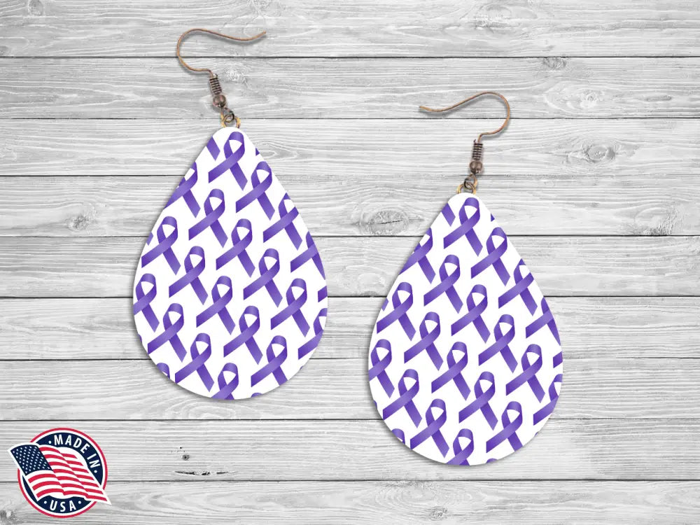 Find a Cure – Purple Earrings