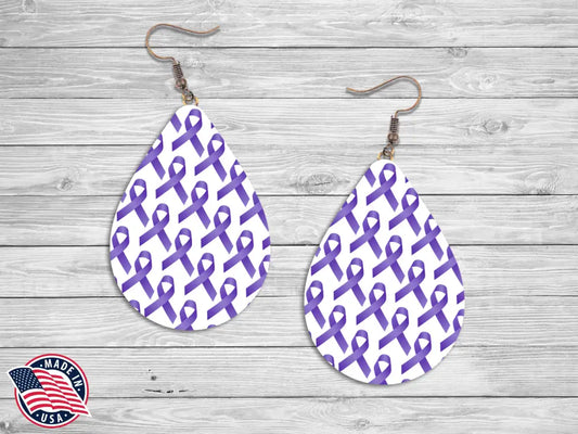 Find a Cure – Purple Earrings