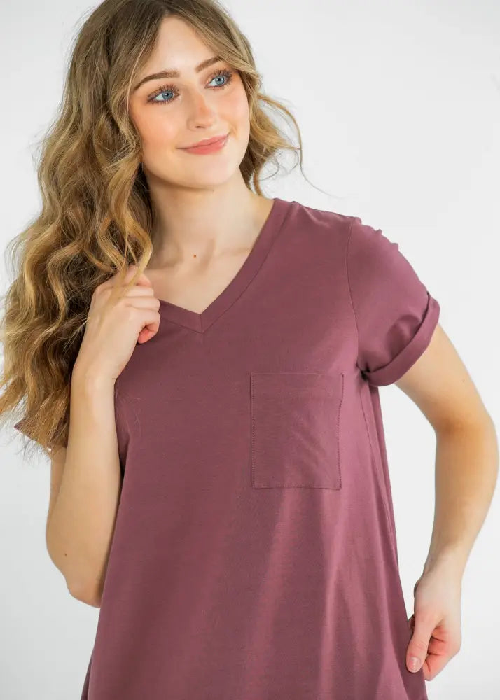 Finley V-neck T-shirt Dress IC Dresses