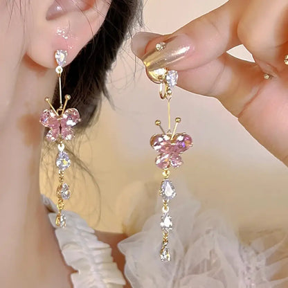 Floating Into Spring – Pink Earrings