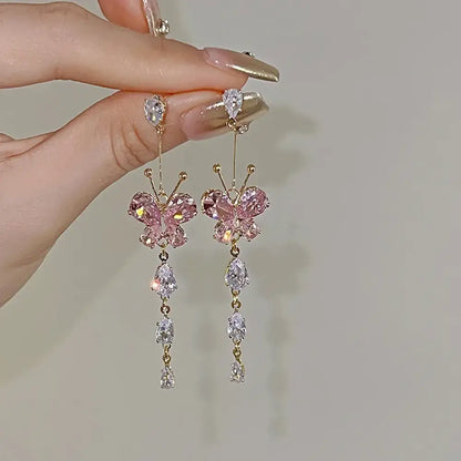Floating Into Spring – Pink Earrings