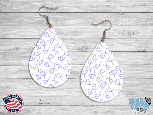 Floating Love – Purple Earrings