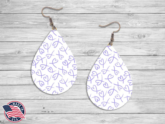 Floating Love – Purple Earrings