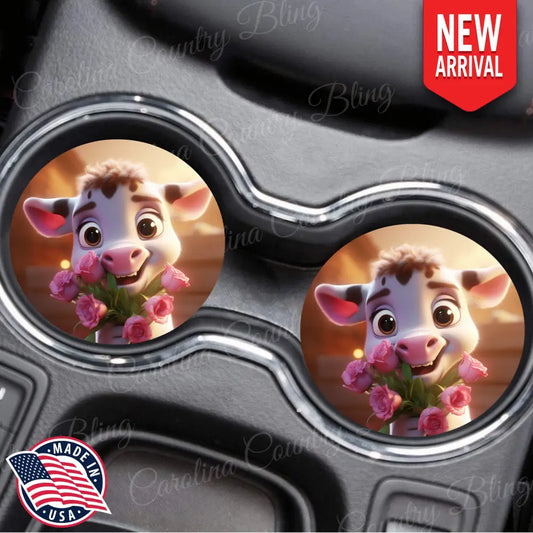 Flower for Moo - Multi Car Coaster