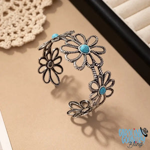 Flowers Of My Tribe – Blue Bracelet