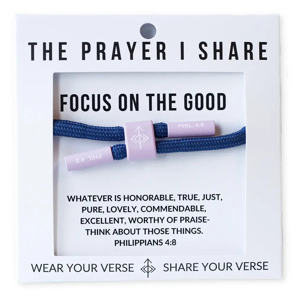 Focus on the Good Philippians 4:8 bracelet
