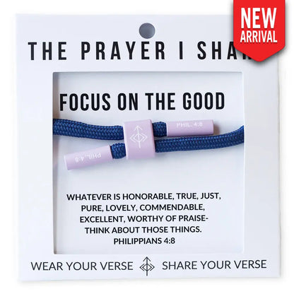 Focus on the Good Philippians 4:8 bracelet