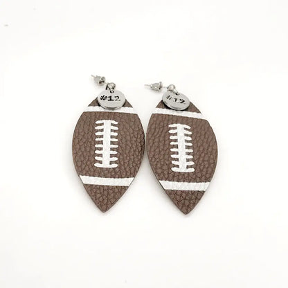 Football Gifts Football Earrings Football Mom Gifts Player Number Earrings Football Jewelry Cheerleader Gifts Football