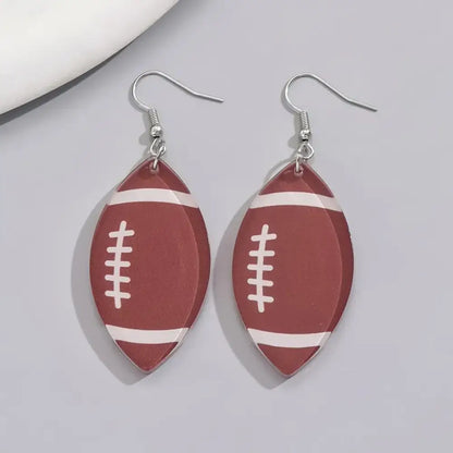 Football Season – Brown Earrings