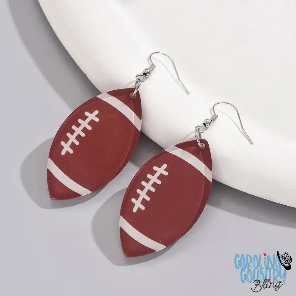 Football Season – Brown Earrings