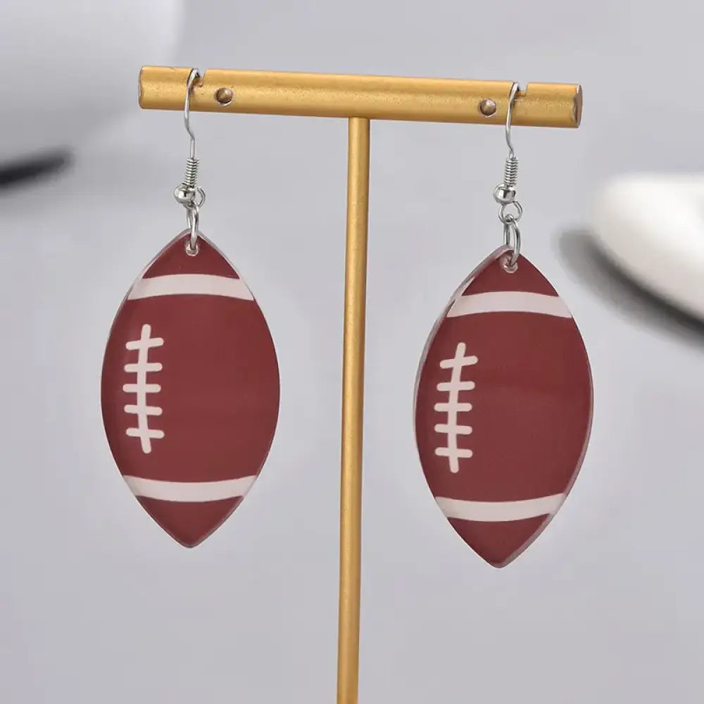 Football Season – Brown Earrings