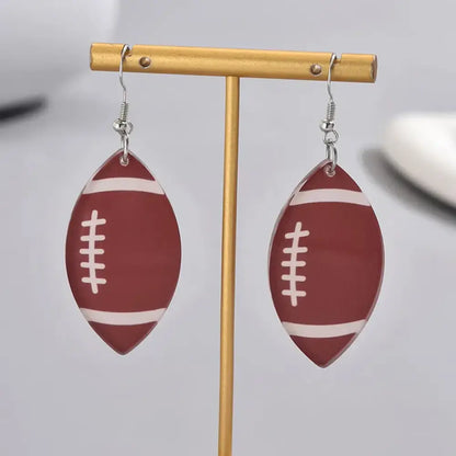 Football Season – Brown Earrings