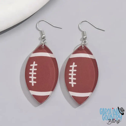 Football Season – Brown Earrings