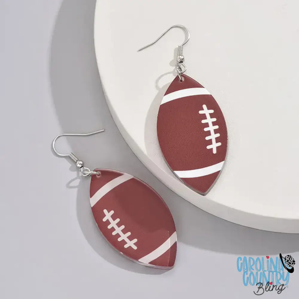 Football Season – Brown Earrings