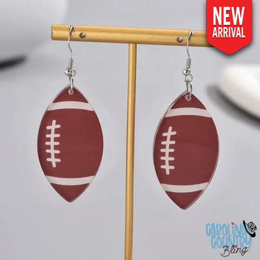 Football Season – Brown Earrings