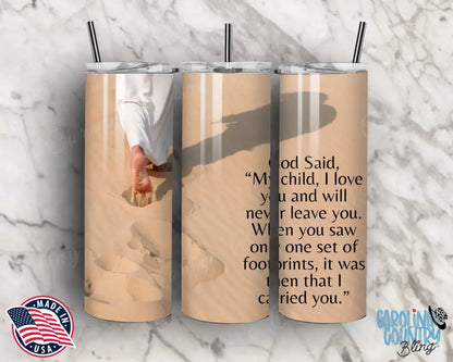 Footprints In The Sand – Multi Tumbler