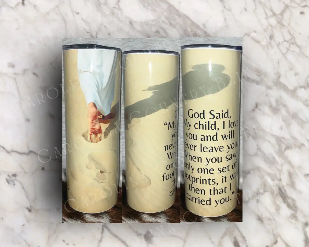 Footprints In The Sand – Multi Tumbler