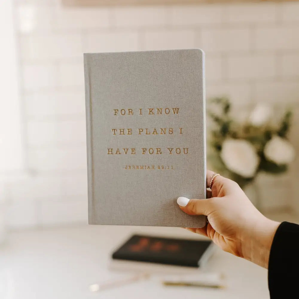 For I Know The Plans I Have For You Fabric Journal Notebooks