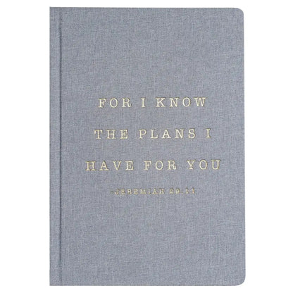 For I Know The Plans I Have For You Fabric Journal Notebooks