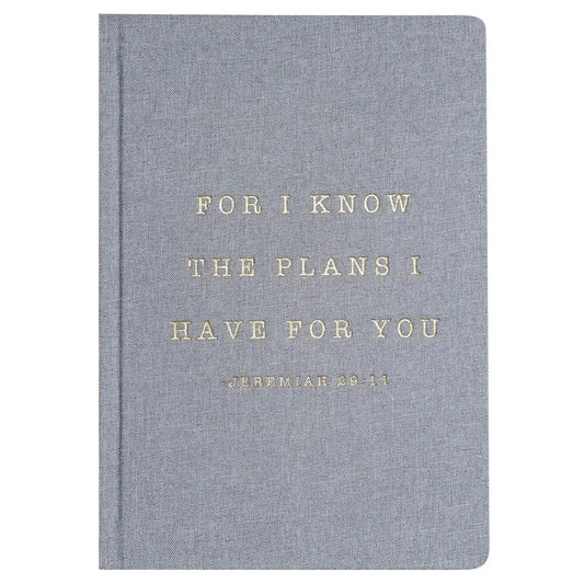 For I Know The Plans I Have For You Fabric Journal Notebooks