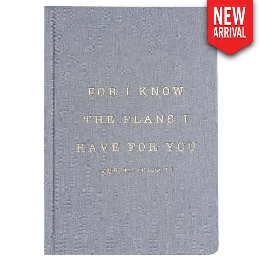For I Know The Plans I Have For You Fabric Journal Notebooks