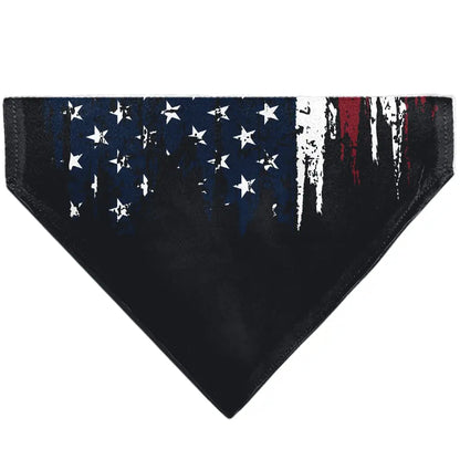 Pet Bandana - Ford BRONCO Americana Stars and Stripes Weathered Red/White/Blue - Pet Bandanas