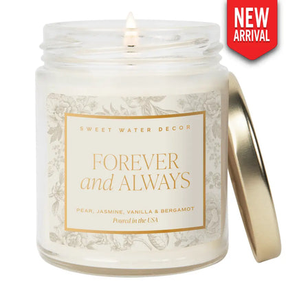Forever and Always Soy Candle - Clear Jar - 9 oz - Candles