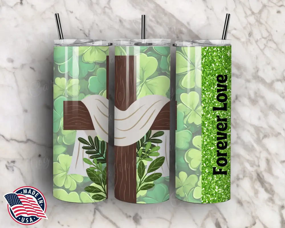 Forever Love – Green Tumbler