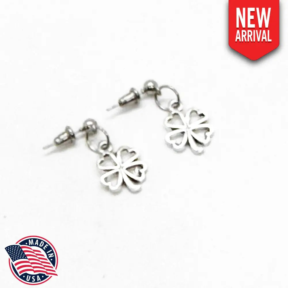 Four Leaf Clover Earrings Good Luck Gifts Friend Daughter Good Luck Wishes Wife Mom Gift For Her Fun Gifts Quirky