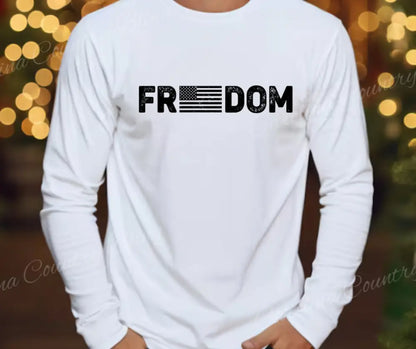 Freedom - Multi Small / Long / White Long Shirt