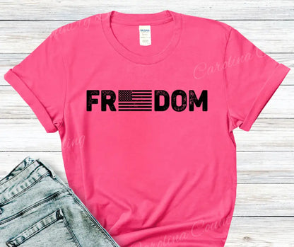 Freedom - Multi Small / Short / Pink Shirt