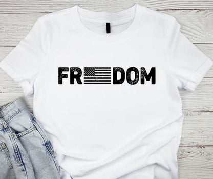 Freedom - Multi Small / Short / White Shirt Shirt
