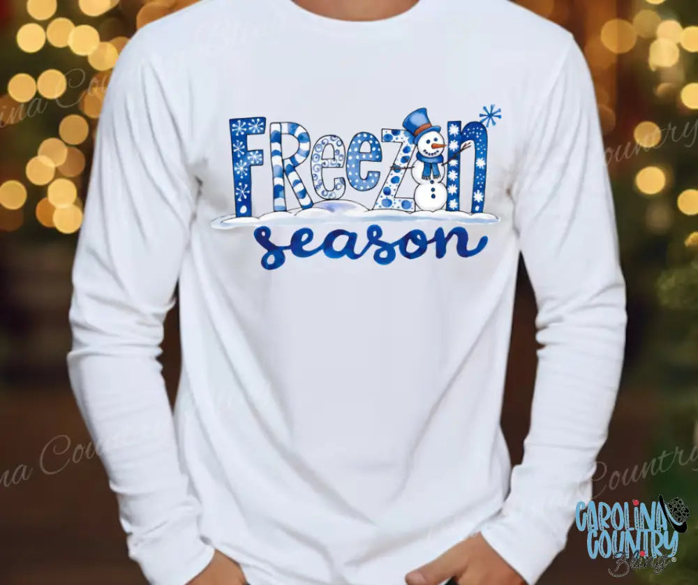 Freezin Season – White Small / Long Shirt