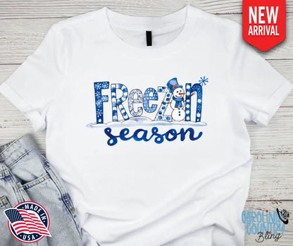 Freezin Season – White Small / Short Shirt