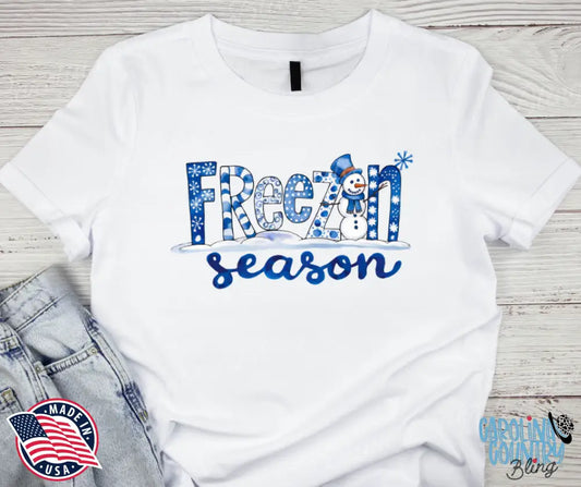 Freezin Season – White Small / Short Shirt