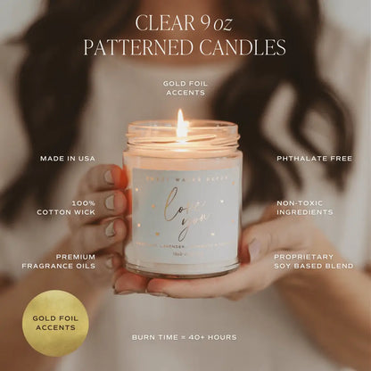Game Day Black Soy Candle - Clear Jar - 9 oz - Candles