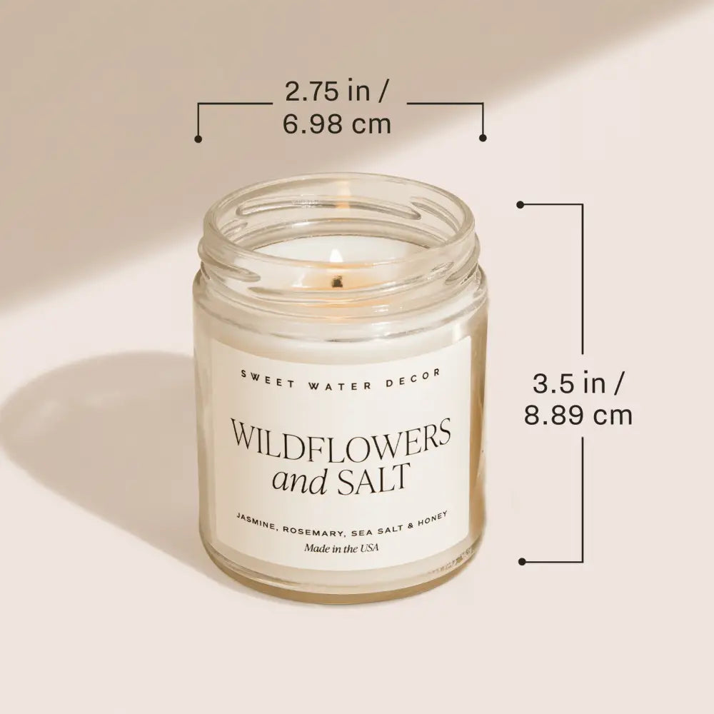 Game Day Black Soy Candle - Clear Jar - 9 oz - Candles