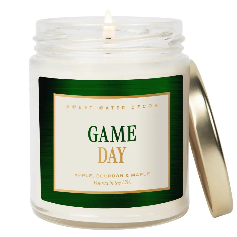 Game Day Green Soy Candle - Clear Jar - 9 oz - Candles